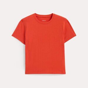 NWT Everlane Women's Box-Cut T-Shirt, Essential Cotton, Poppy Red, XS